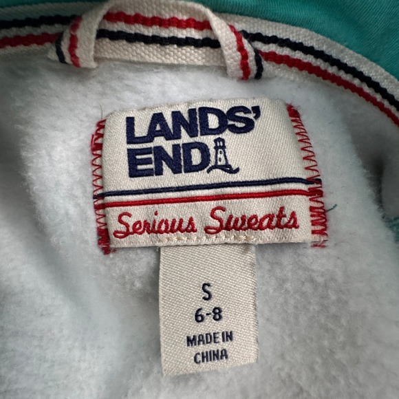 Lands End Serious Sweats Hooded Plaid Robe Belted Cozy Loungewear Size S - Picture 3 of 14